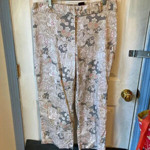 Vintage Y2K Studio By Bill Blass Floral Stretch Pants Women Size 16